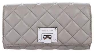 Michael Kors Michael Quilted Flap Wallet - GREY - STYLE