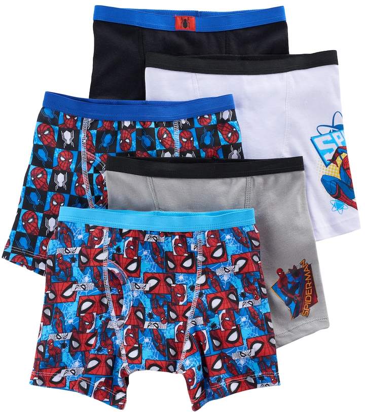 Kohl's Boys Spider-Man 5-Pack Boxer Briefs