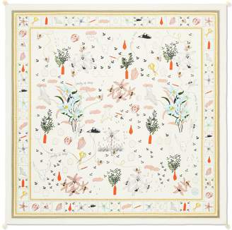 Tory Burch POETRY OF THINGS SILK SQUARE SCARF