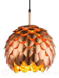 Kupferfarbene Pendelleuchte Surima