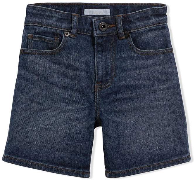 Relaxed Fit Stretch Denim Shorts