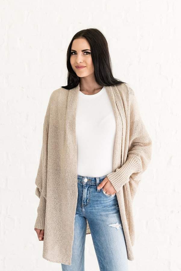 Everyday ShopRachel Parcell Taupe Swing Cardi