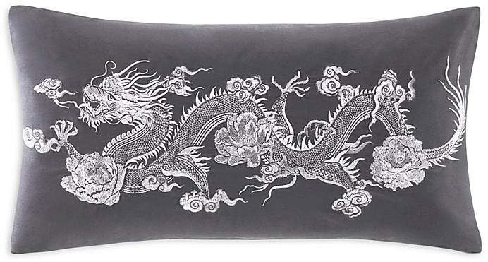 Sterling Dragon Embroidered Decorative Pillow, 12