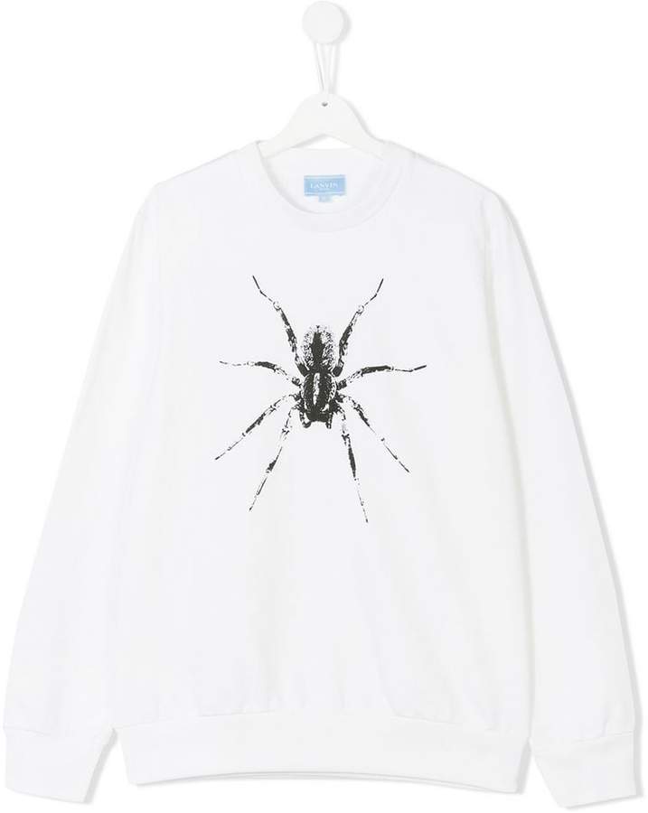 Lanvin Enfant Sweatshirt mit Spinnen-Print