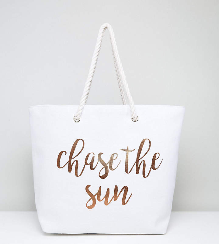 – Chase The Sun – Strandtasche in Rosgold