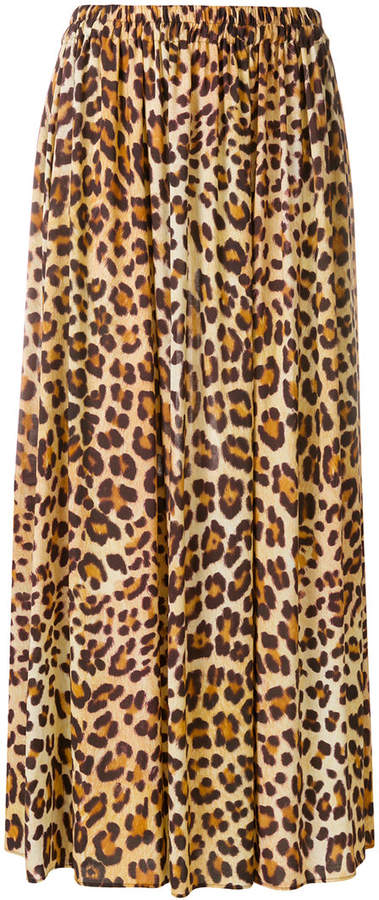 Gabri leopard print maxi skirt