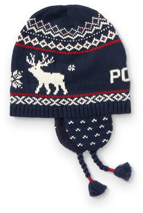 Reindeer Cotton-Wool Hat