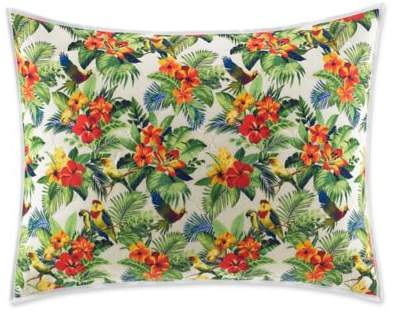 Parrot Cove Standard Pillow Sham in Red/Green