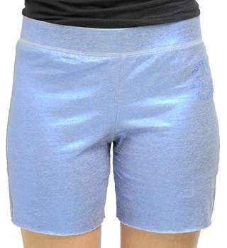 Shorts Short Raw Cut Damen T-Shorts Blau