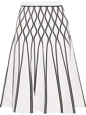 A Bomb Stretch-Knit Midi Skirt