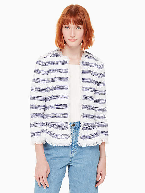 Stripe tweed jacket