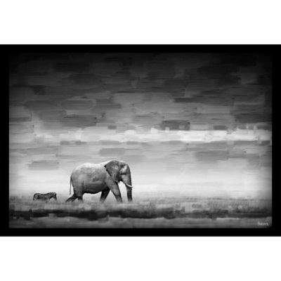 Elephant 18-Inch x 12-Inch Shadow Box Canvas Wall Art