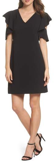 Ruffle Cold Shoulder Dress