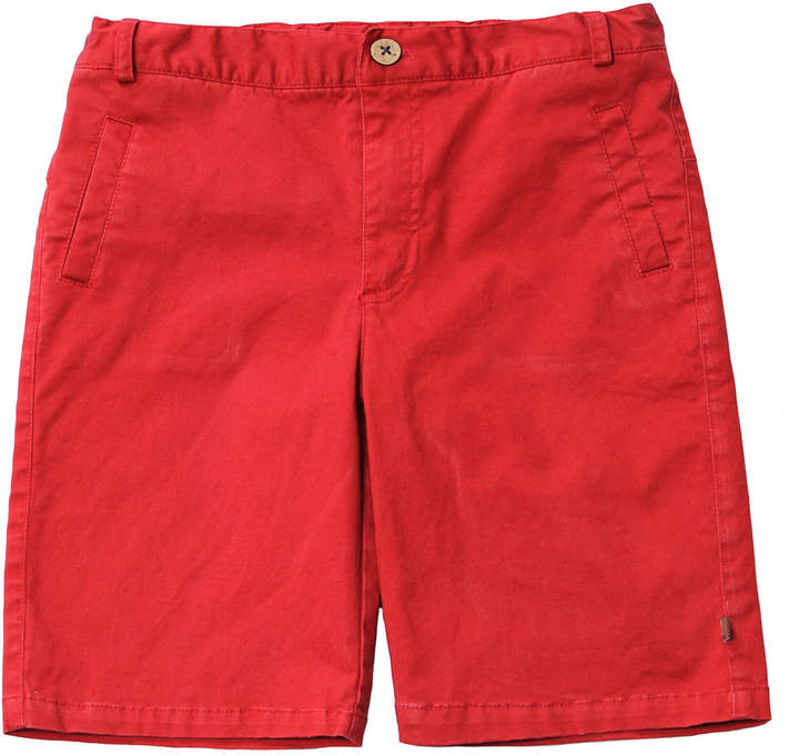 Fore Cotton-Stretch Shorts, Red, Size 2-8
