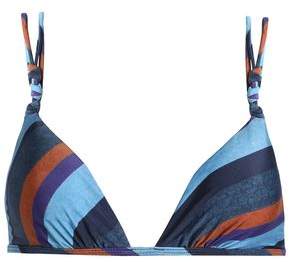 Vix Paulahermanny Striped Triangle Bikini Top