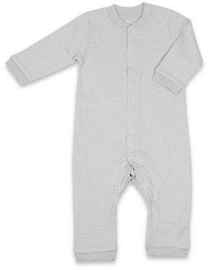 TadpolesTM by Sleeping Partners Size 0-3M Organic Cotton Footless Snap-Front Romper in Grey
