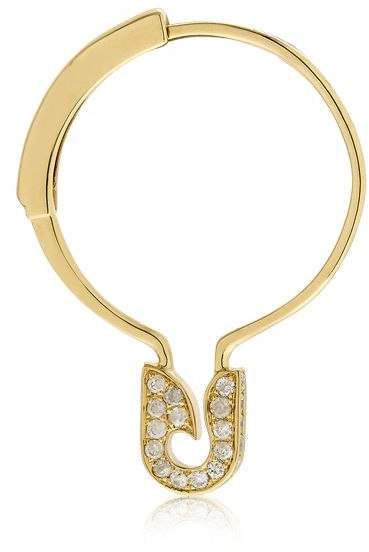 Mono-Ohrring Aus Gold Mit Diamanten