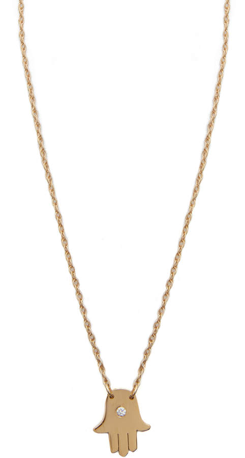 Mini Hamsa Diamond Necklace