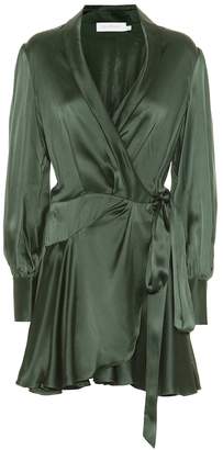 Zimmermann Espionage silk wrap minidress