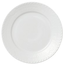 White Fluted Half Lace Salad Plate