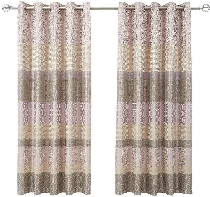 Renee Jacquard Woven Stripe Curtain 66x90