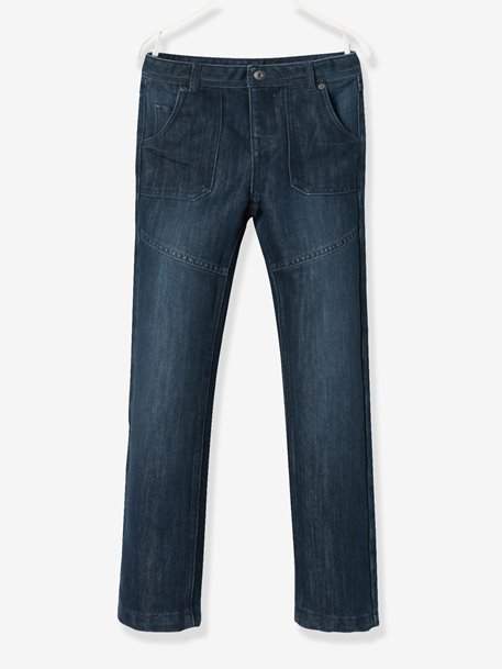 NARROW Fit - Boys' Straight Cut Trousers - blue dark wasched