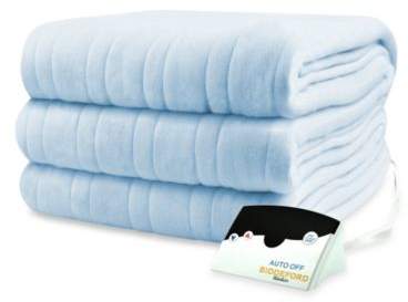 Biddeford Blankets® Comfort Knit Heated Twin Blanket in Cloud Blue