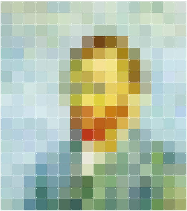 IXXI - Van Gogh (Pixel), 224 x 252 cm