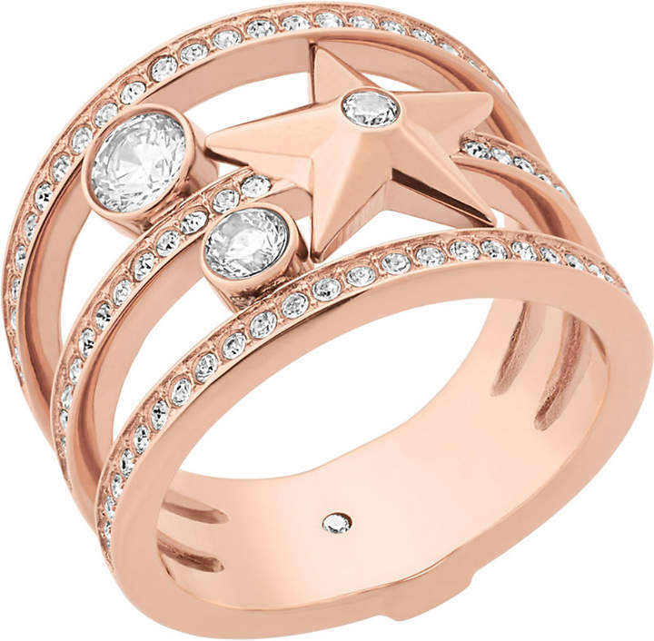 Celestial rose gold-toned ring