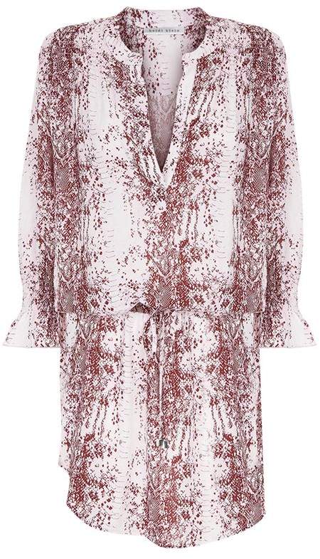 Snake Print Button Tunic