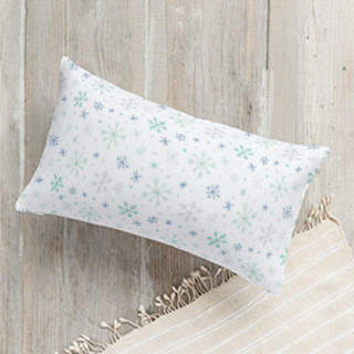 winter flurries Self-Launch Lumbar Pillows