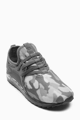 Boys Camouflage Lights Trainers (Older Boys) - Grey