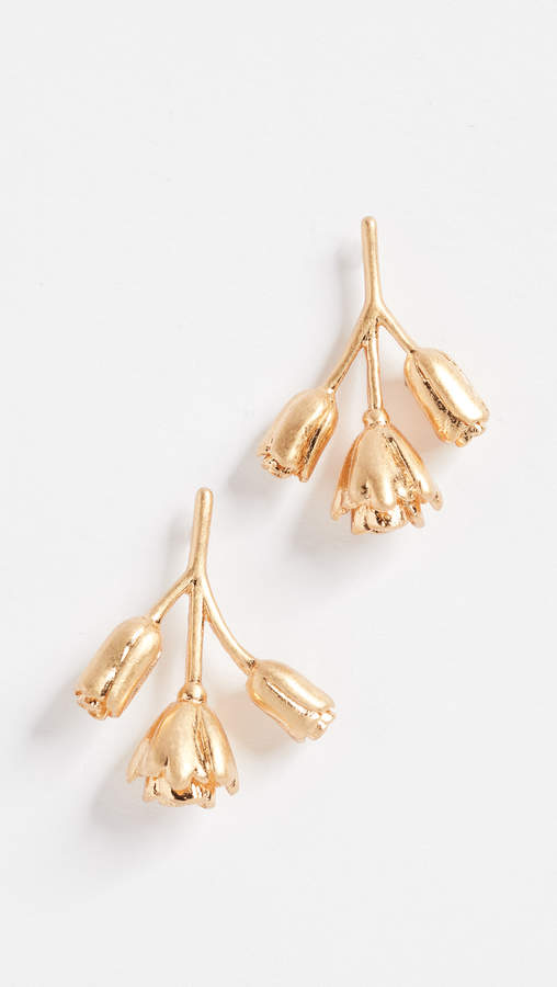 Flower Bud Statement Earrings