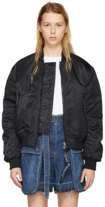Black Clea Bomber Jacket