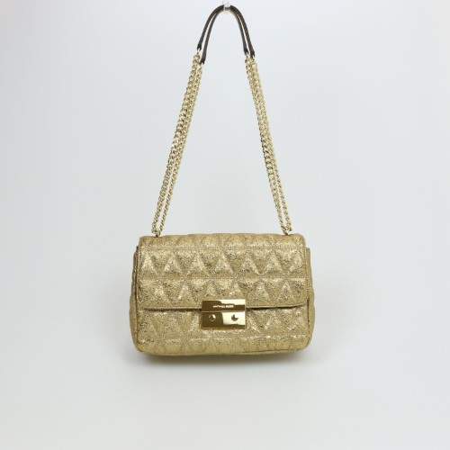 Michael Kors Sloan Large Chain Leather Shoulder Bag - ONE COLOR - STYLE