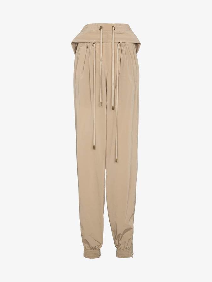 Y / Project Cropped track pants with double drawstring