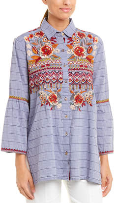 Johnny Was Silk Shirt