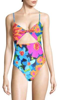 Kia Tie Front One-Piece Swimsuit