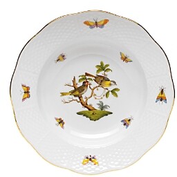 Rothschild Bird Rimmed Soup Bowl, Motif #11