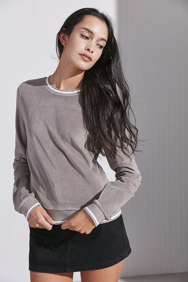 Penelope Velour Pullover Top