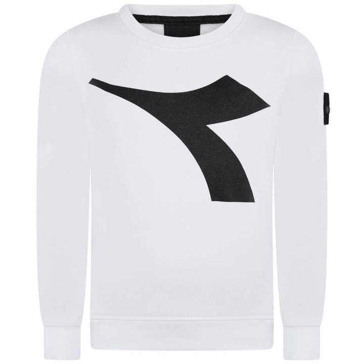 DiadoraBoys White Logo Sweater