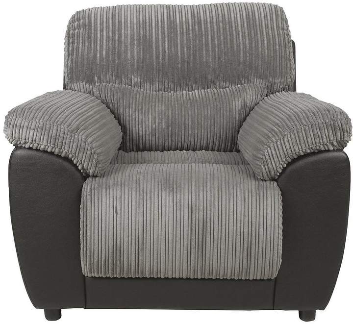 Sienna Fabric/Faux Leather Static Armchair