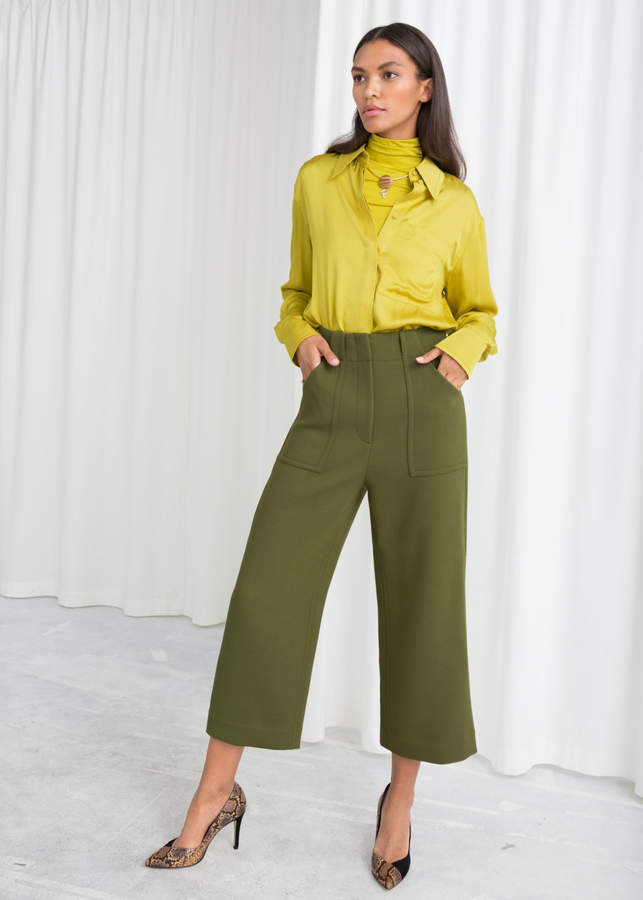 High Waisted Workwear Trousers