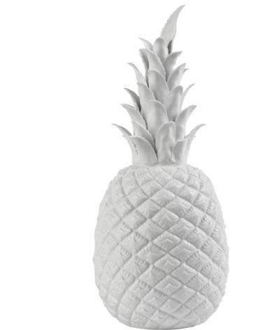 Dekorative Ananas, weiß