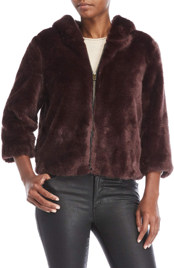 Dolce Cabo Faux Fur Hooded Jacket