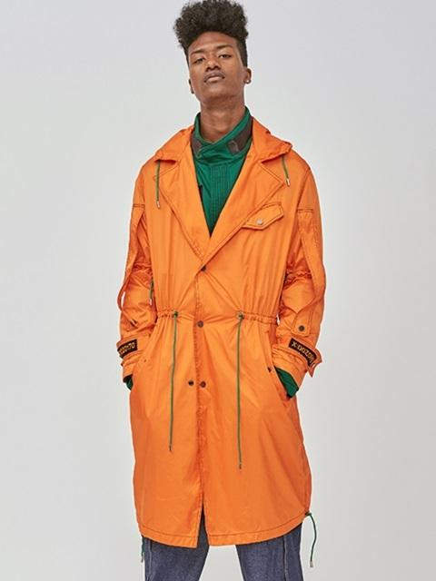 [Unisex] Over-sized Orange Biker Coat
