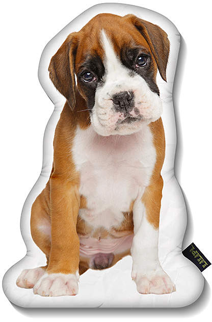 Boxer Puppy Throw Pillow