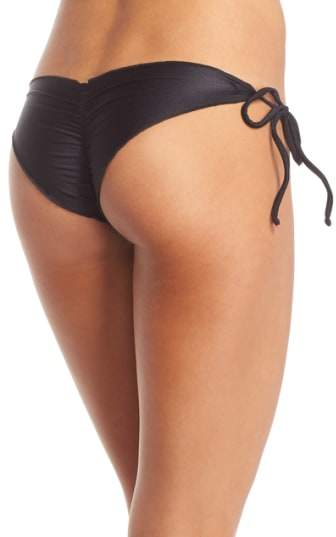 'Wavy' Brazilian Side Tie Bikini Bottoms