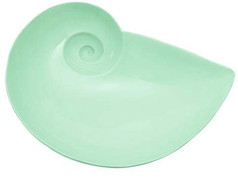 Mondschneckenschale 34 cm weiß/türkis von Nymphenburg