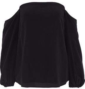Off-The-Shoulder Silk-Crepe Top